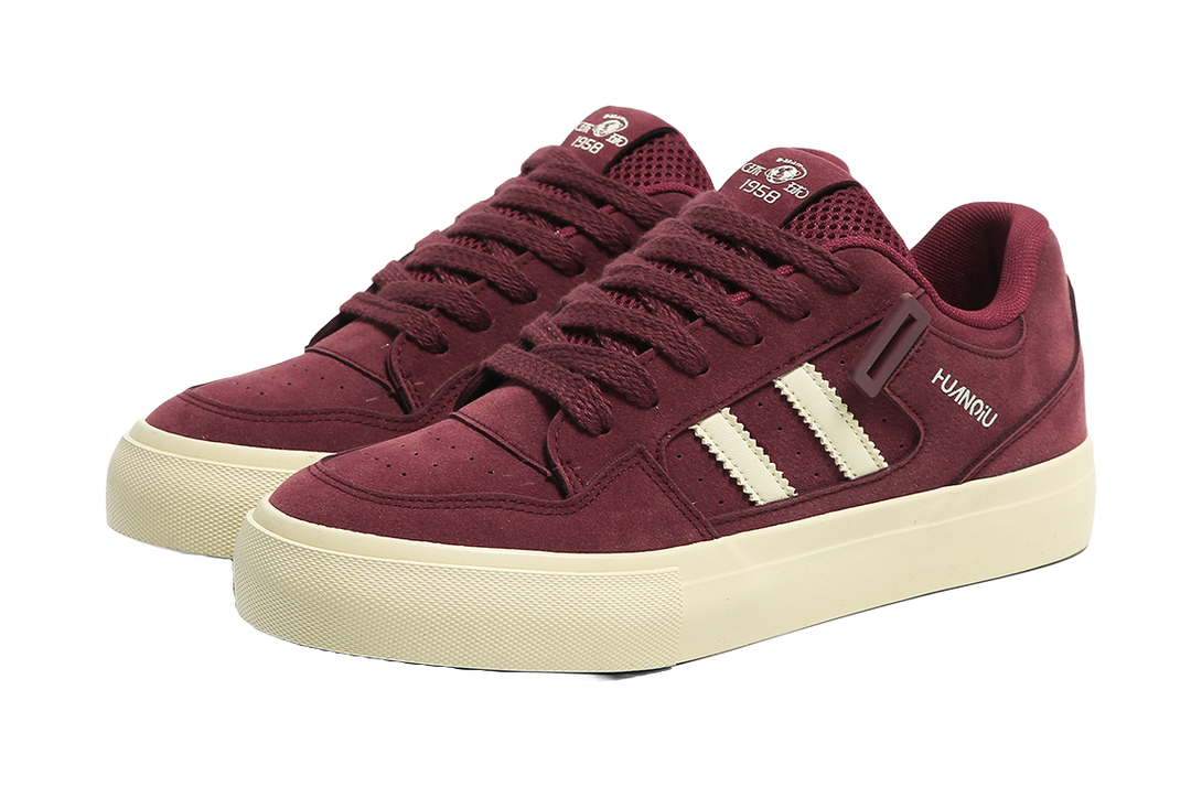 HUANQIU Slip Resistant Shock Absorbers With Abrasion Resistant Properties Low top Skateboard Shoes Men's 