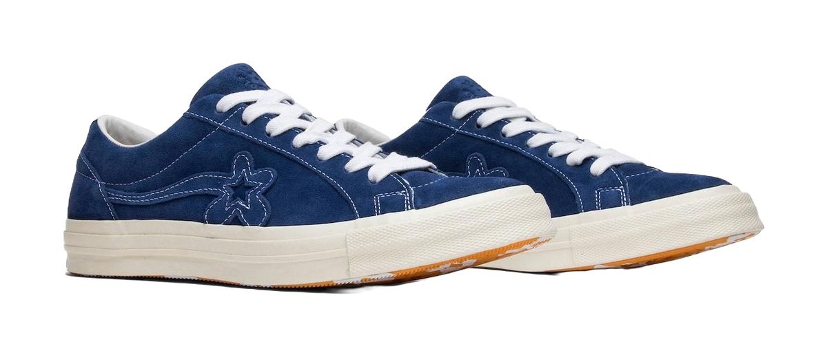 One Star Golf Le Fleur x One Star Converse Ox Mono Blue  vjsneaker.com