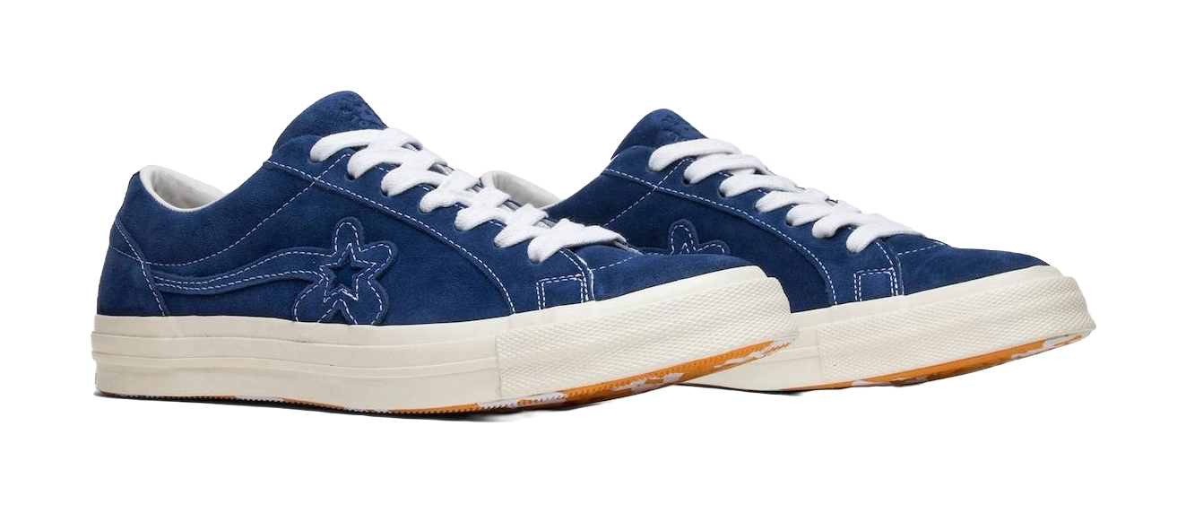 One Star Golf Le Fleur x One Star Converse Ox Mono Blue  vjsneaker.com