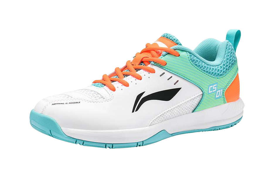 Li-Ning Light Feather Rocket 1.0 "White Green" AYTS034-1 - Badminton Shoe Unisex