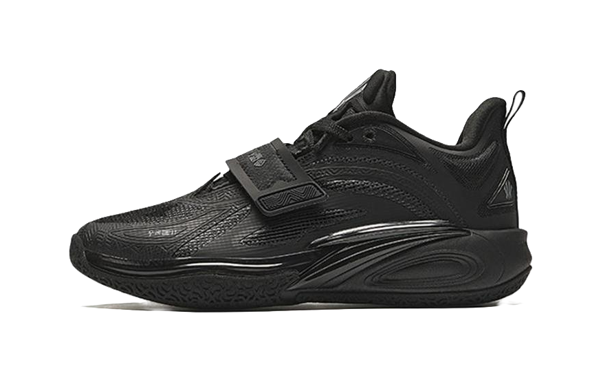 Antakids KAI 1 Fabric Slip Resistant Cushioning Low top Childrens Basketball Shoes Black Unisex  VJSNEAKER