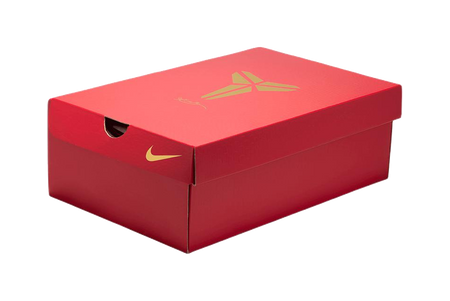 Nike Zoom Kobe 5 Slip Resistant Abrasion Resistant Low top Childrens Basketball Shoes Red Black Unisex  vjsneaker.com