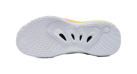 Rigorer Reeves second-generation AR2 ice cream is comfortable, versatile, trendy, anti slip, shock-absorbing, wear-resistant, low top basketball shoe powder, white and yellow children's style  VJSNEAKER