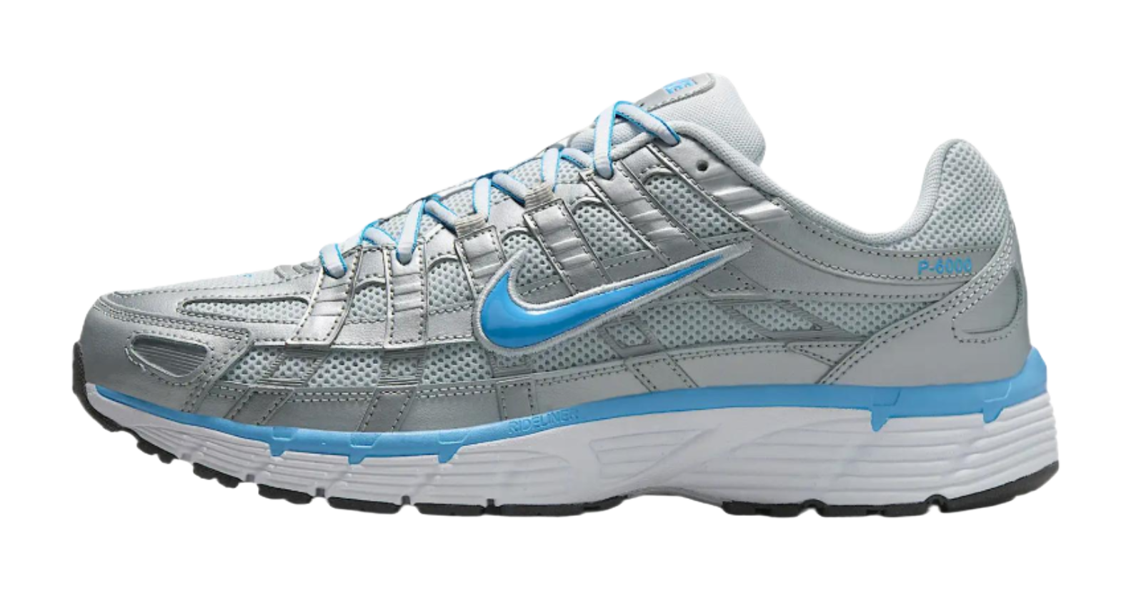 Nike P 6000 Metallic Platinum Pure Platinum Metallic Silver University Blue  VJSNEAKER