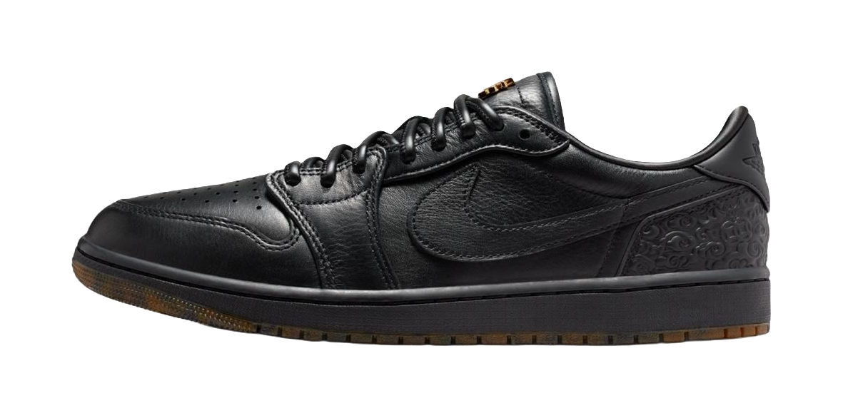 Jordan Air Jordan 1 Low top Vintage Basketball Shoes Mens Black  vjsneaker.com