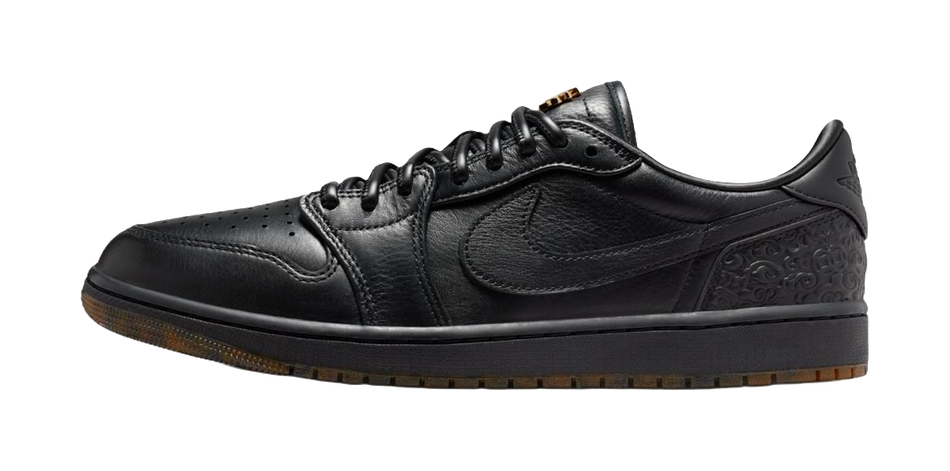 Jordan Air Jordan 1 Low top Vintage Basketball Shoes Mens Black  vjsneaker.com