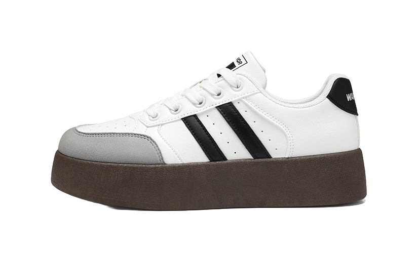 Warrior Lightweight Breathable Height Increasing Low top Skateboard Shoes Unisex 