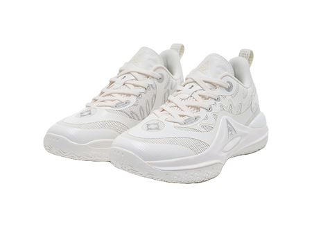 Rigorer Reeves second-generation AR2 Ghost lightweight, comfortable, fashionable, shock-absorbing, wear-resistant, breathable low cut sports basketball shoes for children in white and silver  VJSNEAKER