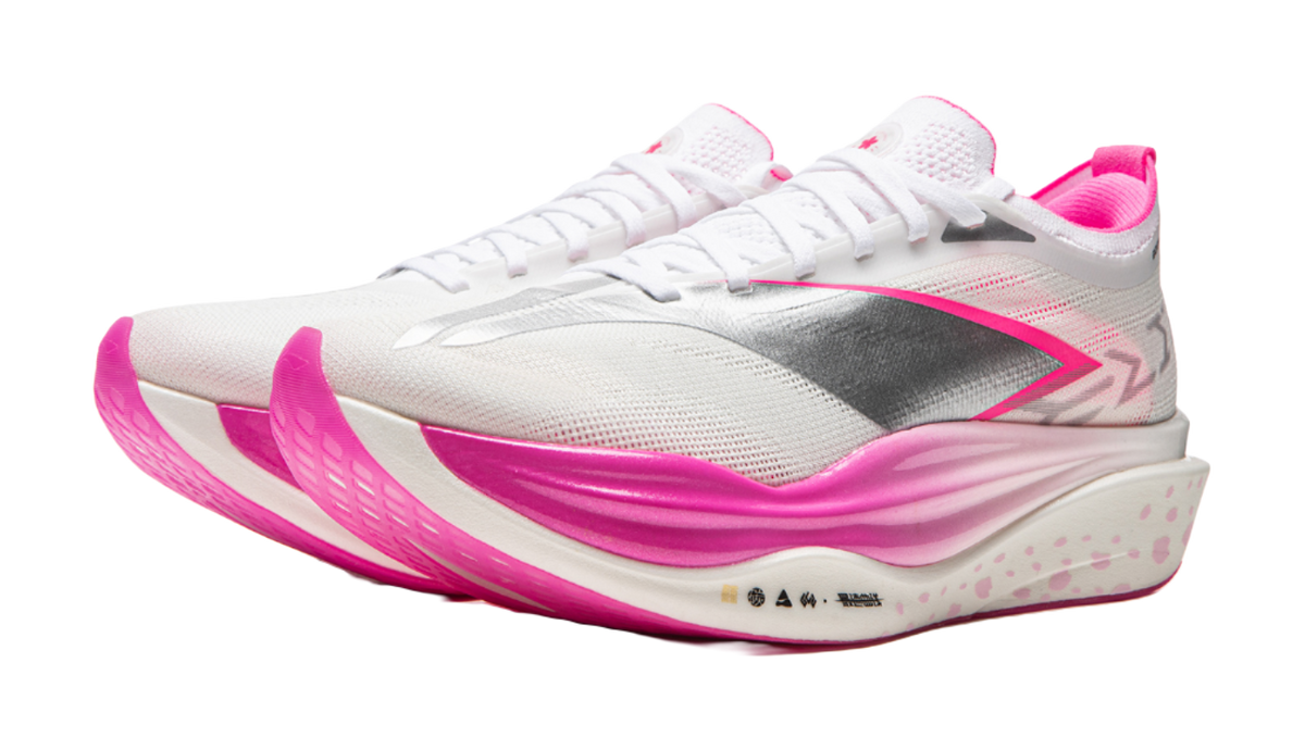 Li Ning Feidian 6 ELITE Cushioning Slip Resistant Abrasion Resistant Rebound Low top Carbon Plate Running Shoes Unisex  vjsneaker.com