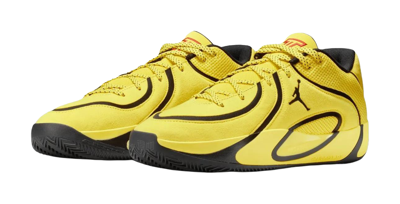 Jordan Tatum 4 PF “Yellow Black”  vjsneaker.com
