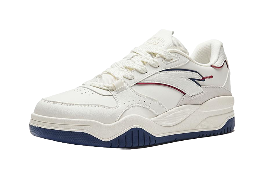 Anta Wave 3 Breathable Low top Skateboard Shoes Men's White Blue 