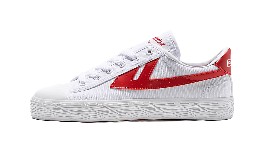 WARRIOR Canvas Shoes Unisex Low top White Red 