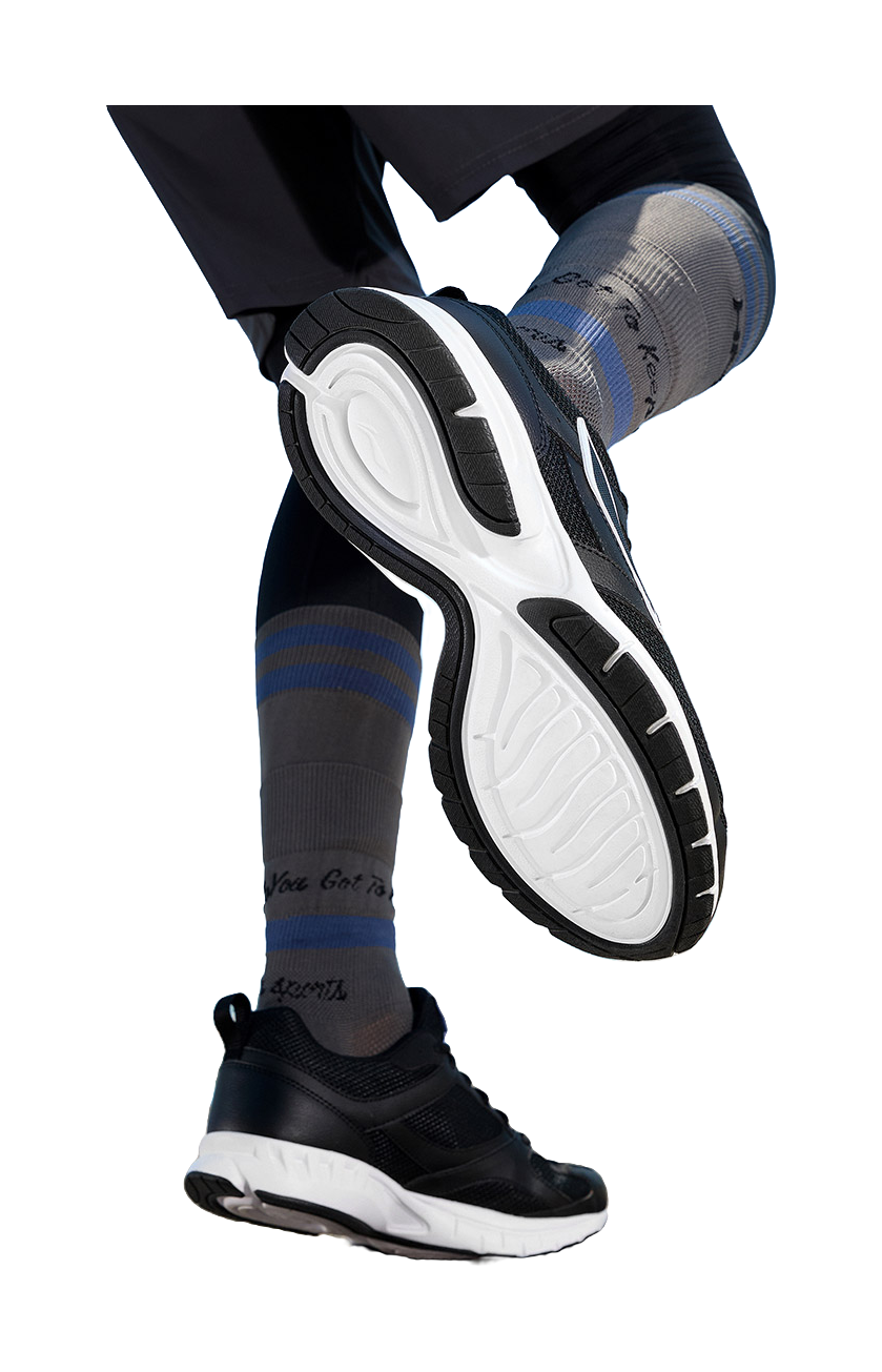 LiNing R037 Shock Absorbers Slip Resistant Abrasion Resistant Breathable Low top Running Shoes Men's Black 