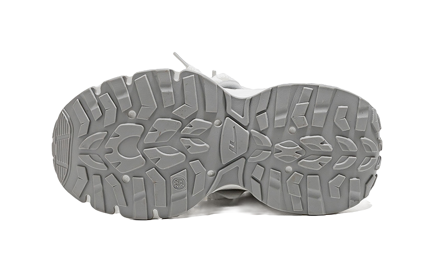 Warrior Low-Top Chunky Sneakers Women's White Gray 