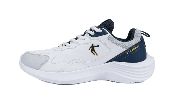 QIAODAN Light Run Speed Waterproof Low top Casual Running Shoes Men's Jordan White Gray Silver 