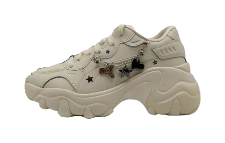 PUMA Pulsar Wedge Low Top Casual Shoes Womens Ecru  vjsneaker.com