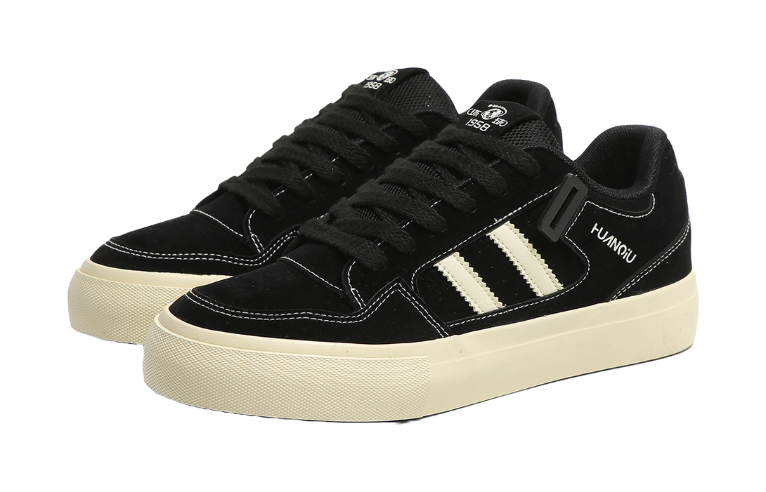 HUANQIU Slip Resistant Shock Absorbers With Abrasion Resistant Properties Low top Skateboard Shoes Men's 