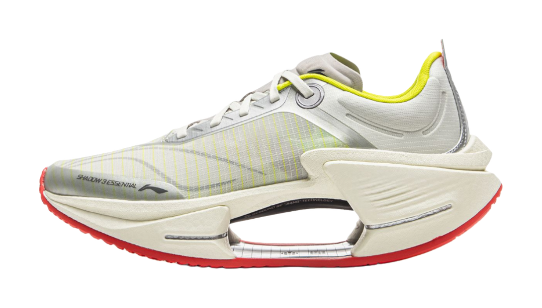 LiNing Shadow 3 ESSENTIAL Cushioning And Breathable Low top Casual Racing Running Shoes Men's Silver Gray 