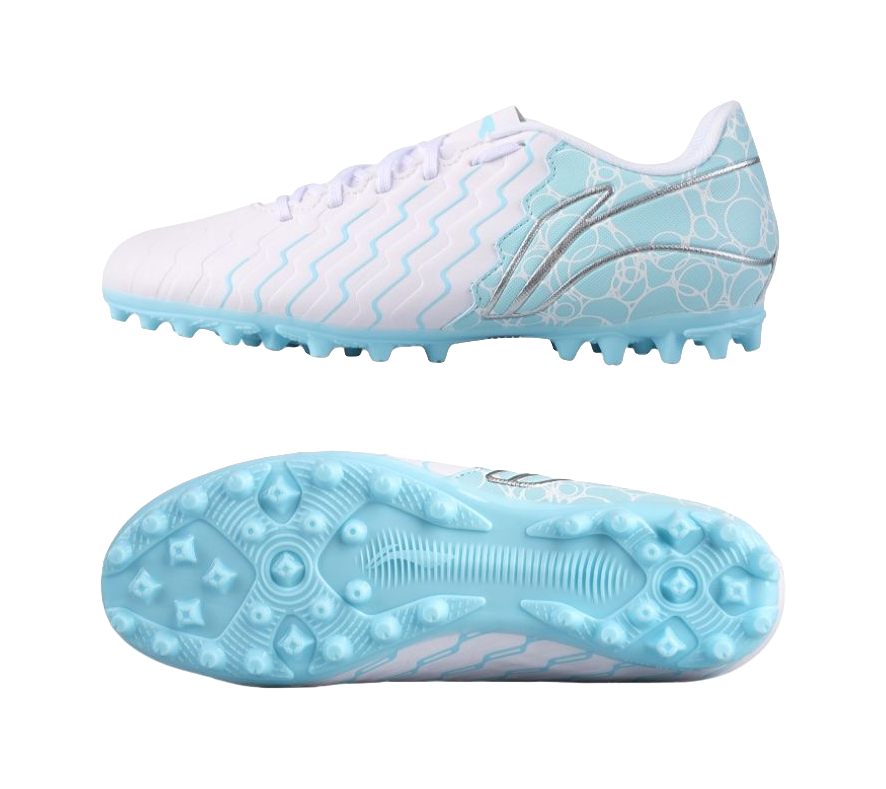 LINING YOUNG Anti-Slip And Wear-Resistant Breathable Low-Top Kids Soccer Shoes Sky Light Blue Kids  VJSNEAKER