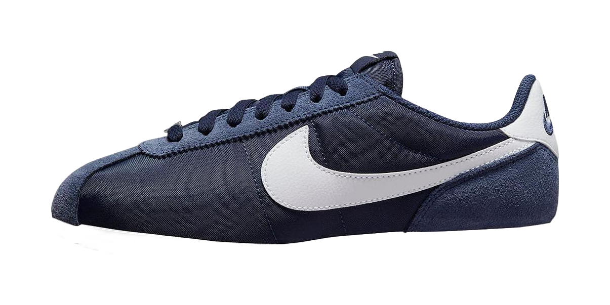 Nike Cortez Nylon Midnight Navy White Womens  vjsneaker.com