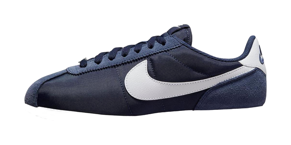 Nike Cortez Nylon Midnight Navy White Womens  vjsneaker.com