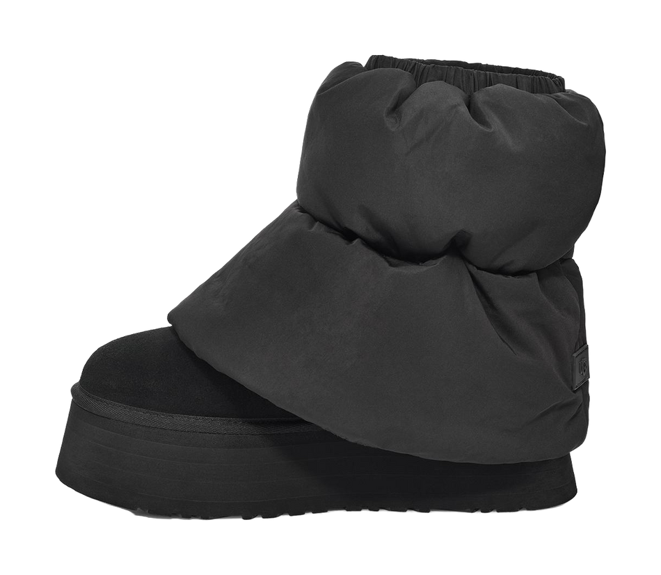 UGG Classic Mini Dipper Puffer Boot Black Womens  VJSNEAKER