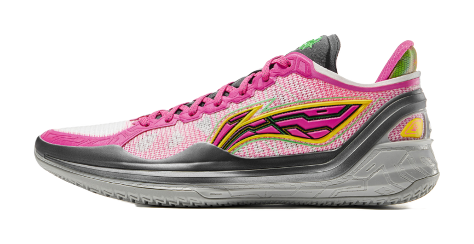 LiNing Blade 4V2 Cushioning Slip Resistant Lightweight Rebound Low top Performance Basketball Shoes Mens Pink  VJSNEAKER