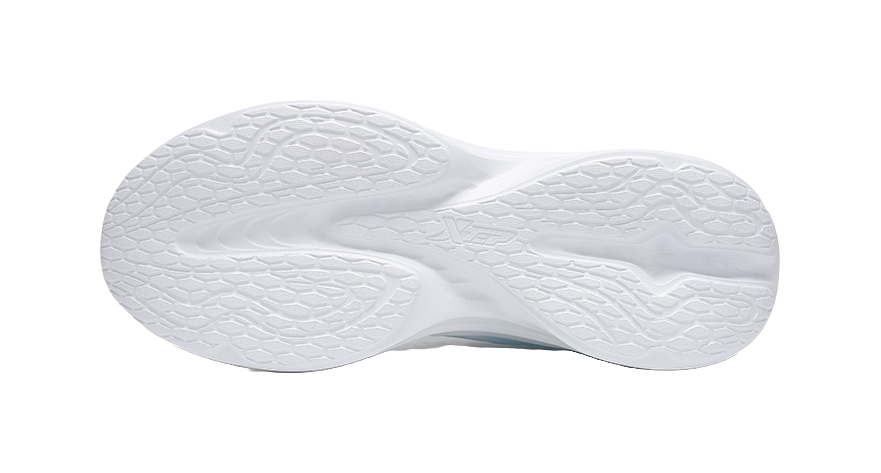 XTEP Cushioning, Wear Resistant Low top Casual Running Shoes Men's Classic White Ripple Blue 