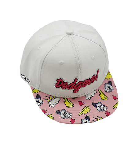 SLEEPAYWALK White Cloud Little Lightning Embroidery American Flat Edge Hip Hop Hat Cute Cartoon Student Sunshade Fashion Versatile Face Showing Cotton Baseball Hat Male Female Same Style Couple's Style  VJSNEAKER