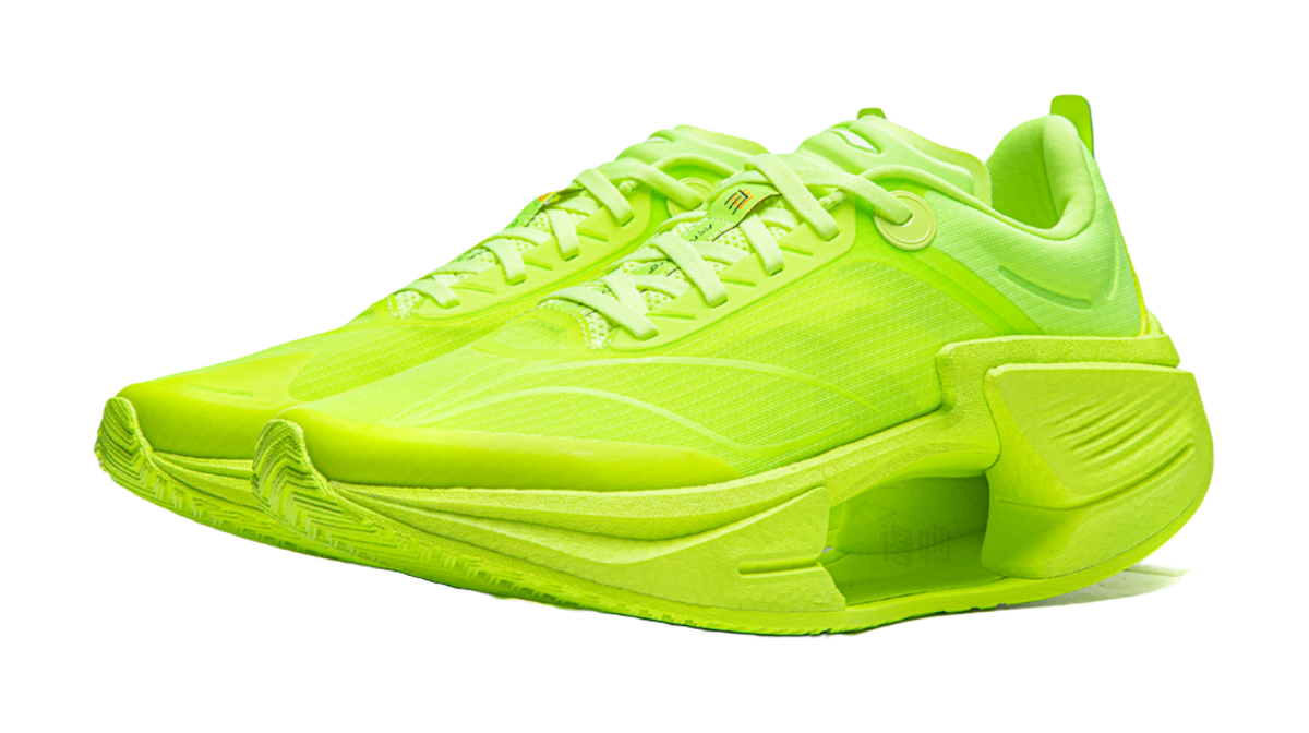 Li Ning Shadow 3 Essential TPU Low top Shot Rubber FoamThermoplastic ElastomerTPU Running Shoes Mens Neon Green  VJsneaker