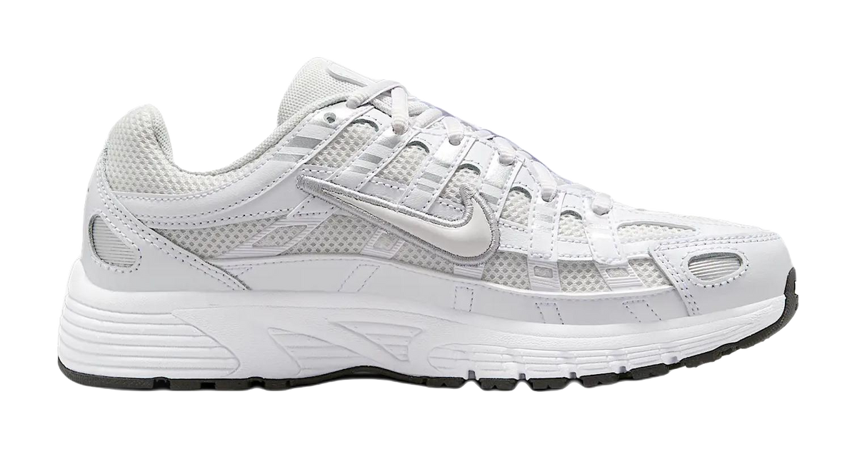 Nike P 6000 Anti Slip Wear Resistant Low Top Kids Running Shoes White  VJSNEAKER