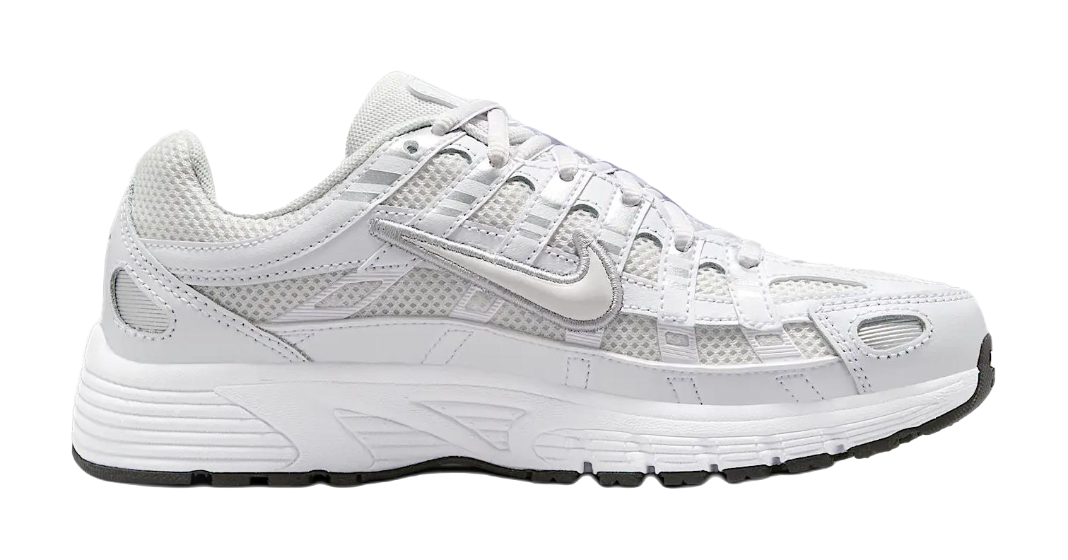 Nike P 6000 Anti Slip Wear Resistant Low Top Kids Running Shoes White  VJSNEAKER