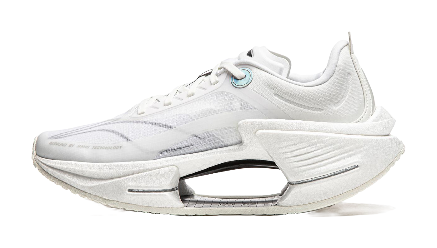 Li Ning Shadow 3 Essential Cushioning Support Rebound Low top Casual Running Shoes Mens Ivory  VJsneaker