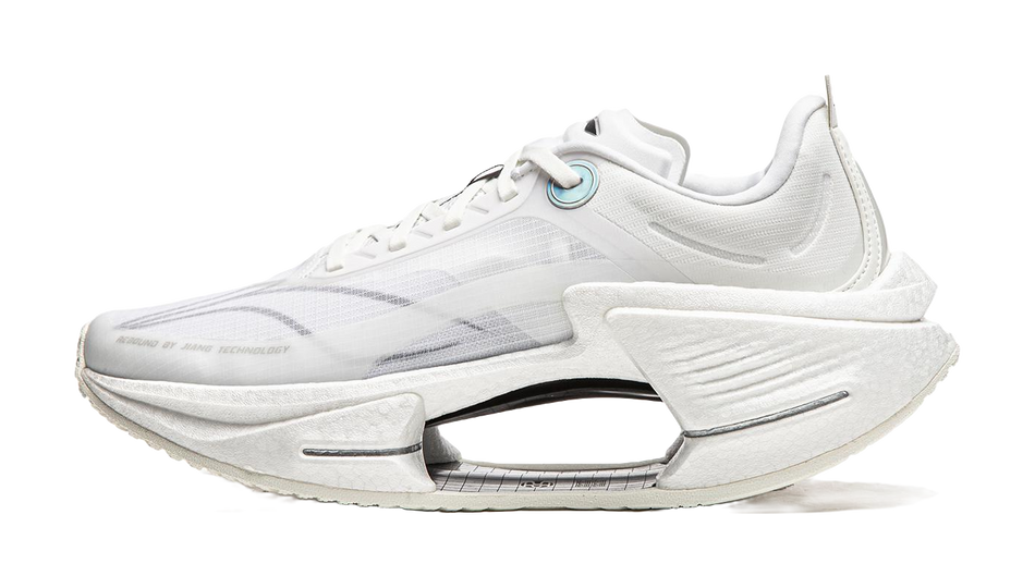 Li Ning Shadow 3 Essential Cushioning Support Rebound Low top Casual Running Shoes Mens Ivory  VJsneaker