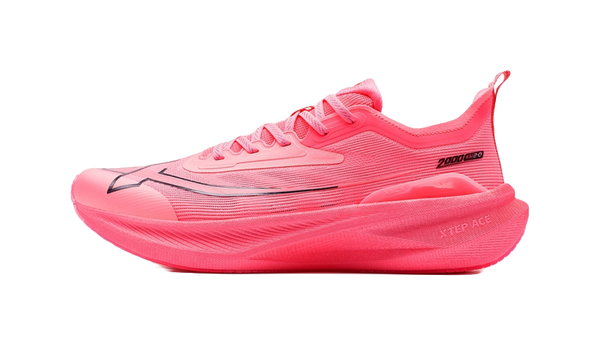 XTEP Two Thousand Kilometers 2.0 Cushioning, Wear Resistant Low top Running Shoes Men's Pink Crazy Leopard 