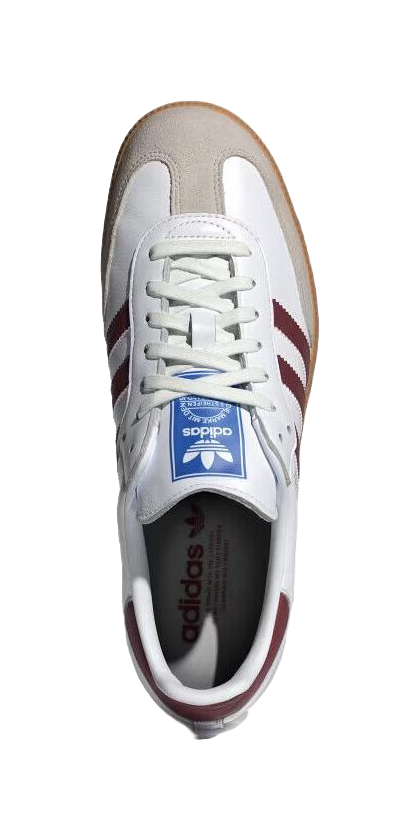 Adidas Samba Og White Burgundy Gum  vjsneaker.com