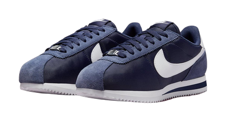 Nike Cortez Nylon Midnight Navy White Womens  vjsneaker.com