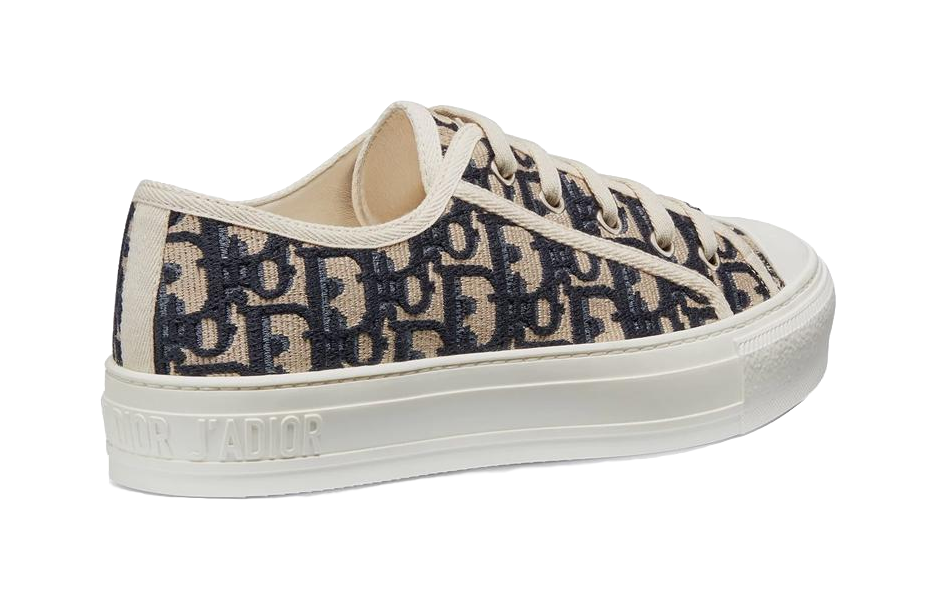 DIOR WalkNDIOR Oblique Navy Canvas Womens  vjsneaker.com