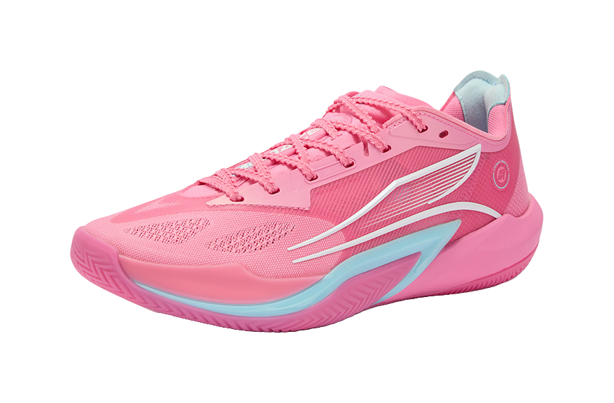 361 ° Crazy Racing 2Pro Reverse Comfortable Practical Professional Training Shock Absorbent Wear resistant Anti slip Low cut Basketball Shoes Male and Female Same Blue Pink Mandarin Duck  vjsneaker.com