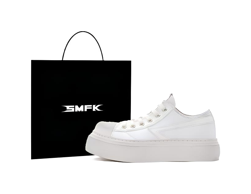 SMFK Low Top Canvas Shoes Women's Snow Mountain White 