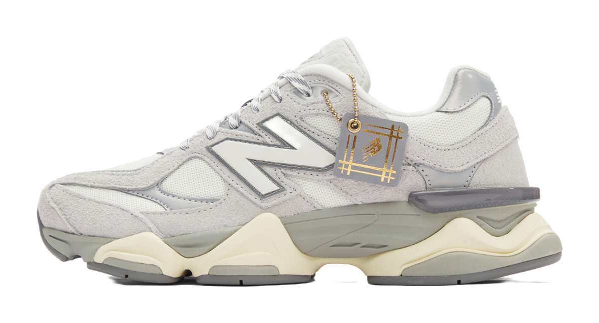 9060 New Balance Light Grey White  vjsneaker.com