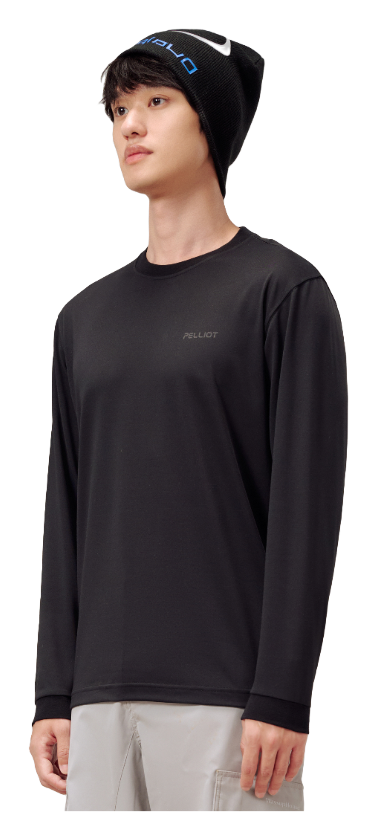 Boxi and PELLIOT outdoor quick drying Polartec power dry, sweat absorbing, breathable, quick drying, casual sports base, comfortable and versatile interior, autumn top, hoodie, round neck, couple's T-shirt, unisex  vjsneaker.com