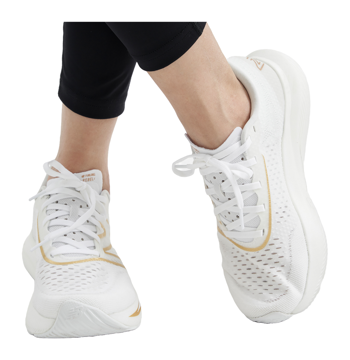 FuelCell Rebel Wmns New Balance v3 White Gold Metallic Womens  vjsneaker.com