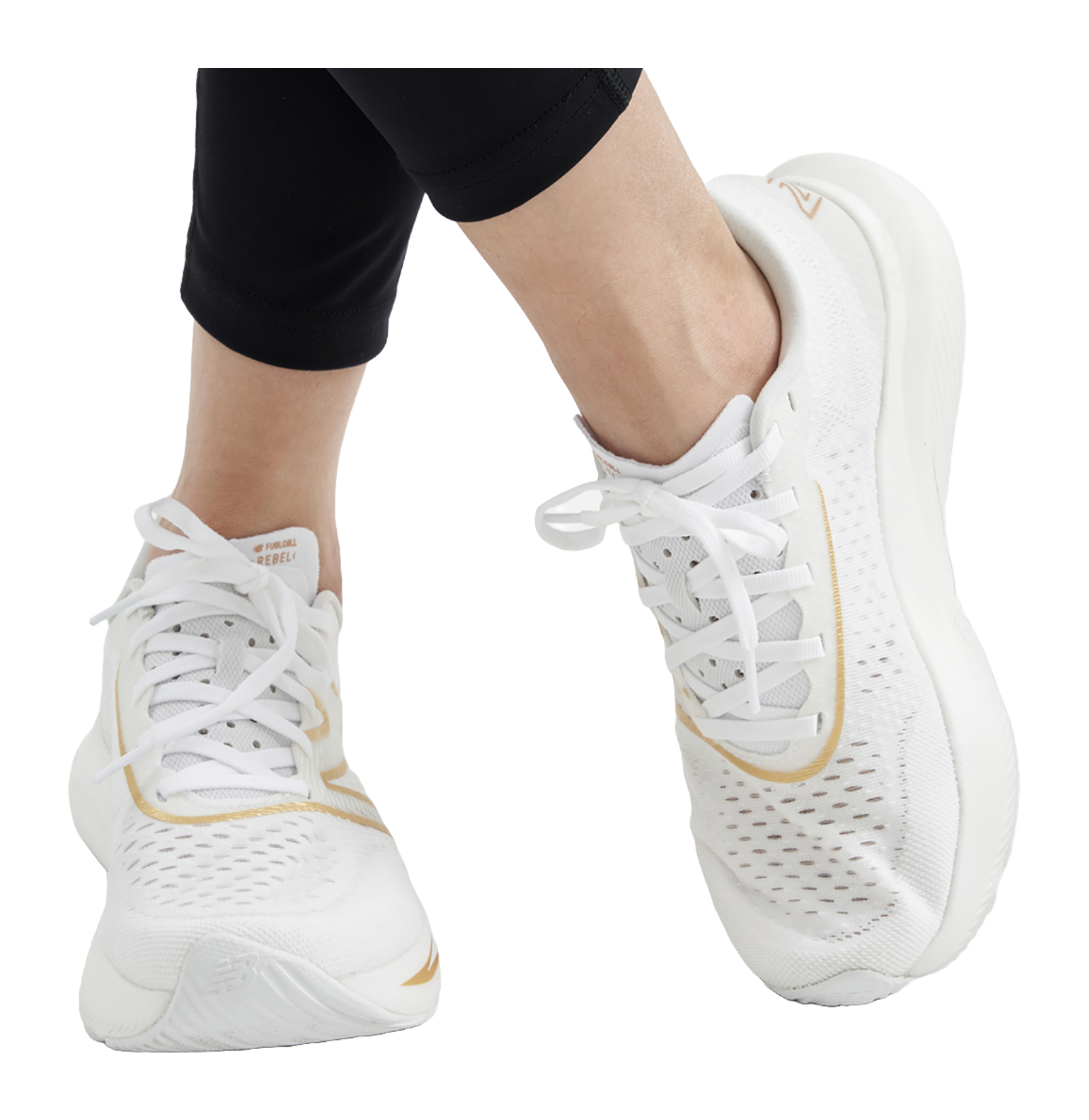 FuelCell Rebel Wmns New Balance v3 White Gold Metallic Womens  vjsneaker.com