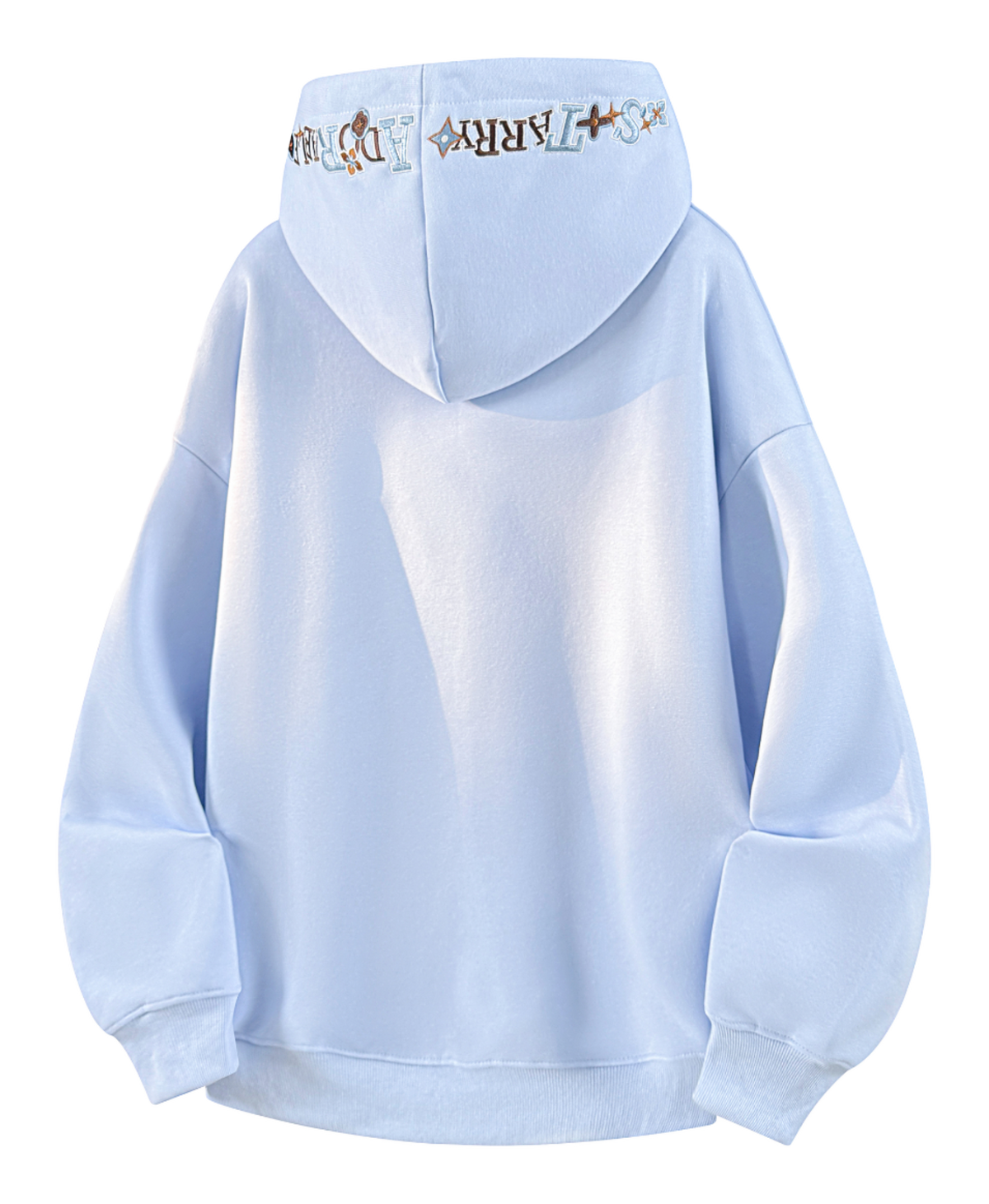 Warrior Warrior American Basic Retro Fun Embroidered Letter Logo Loose Casual Trend Versatile Windproof College Style Sports Couple Hooded Long Sleeve Thick Velvet Hoodie for Men and Women  vjsneaker.com