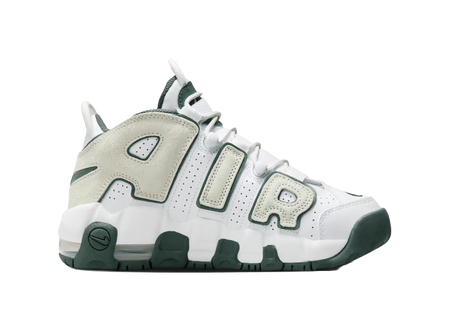 Nike Air More Uptempo White Vintage Green GS  vjsneaker.com