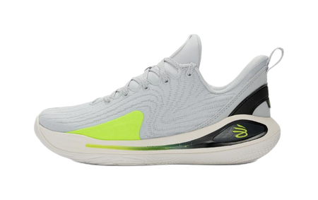 Under Armour Leather, Suede Slip Resistant Abrasion Resistant Low top Childrens Basketball Shoes Gray Unisex  vjsneaker.com