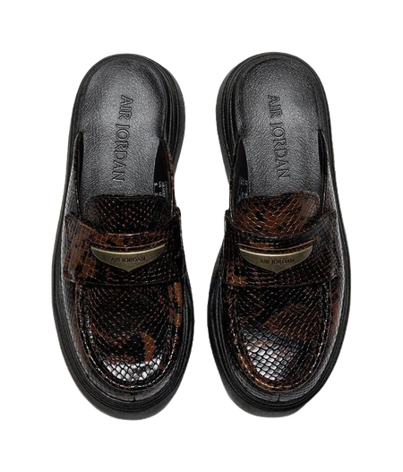 Jordan Air Jordan Mule No Special Function Closed Toe Slippers Womens Black Brown  vjsneaker.com