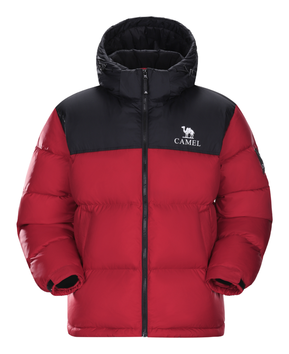 CAMEL Warm Fleece Collection Down Jacket Unisex  vjsneaker.com