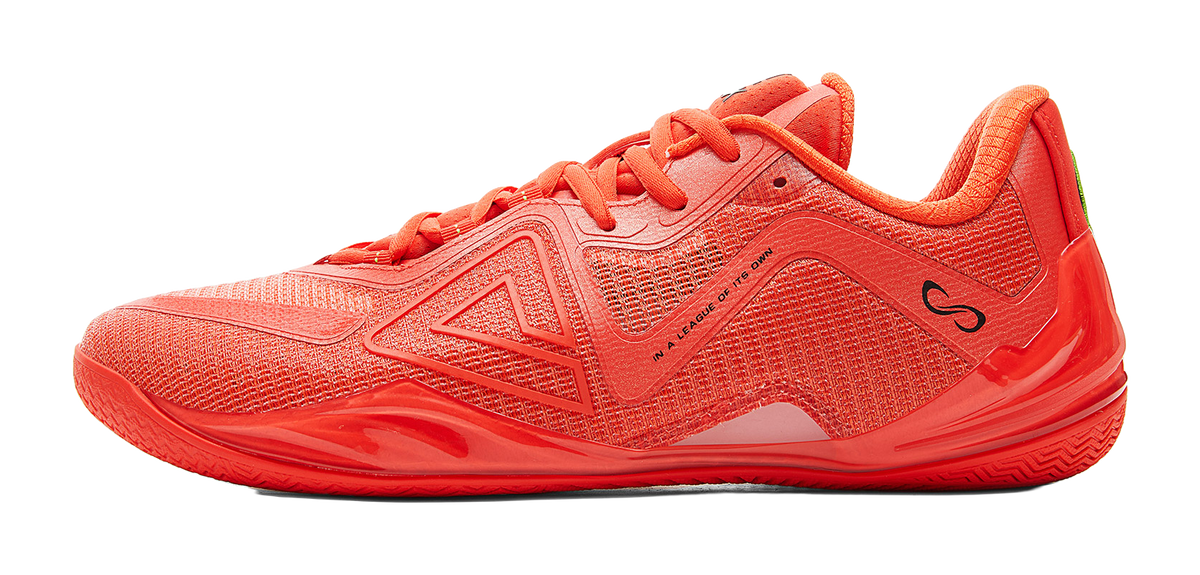 PEAK Wushuang Basketball Shoes Mens Low top Bright Orange Red  VJSNEAKER